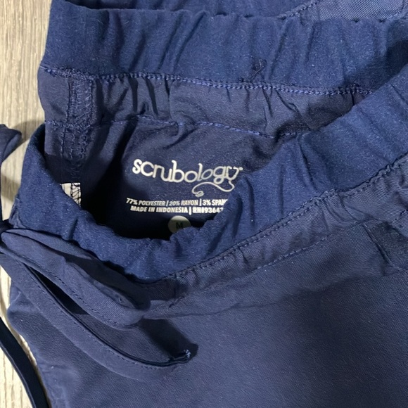 Navy Blue Drawstring Pants - Picture 2 of 8